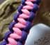 Bild von Paracord Armband CLASSIC - violett / rosa