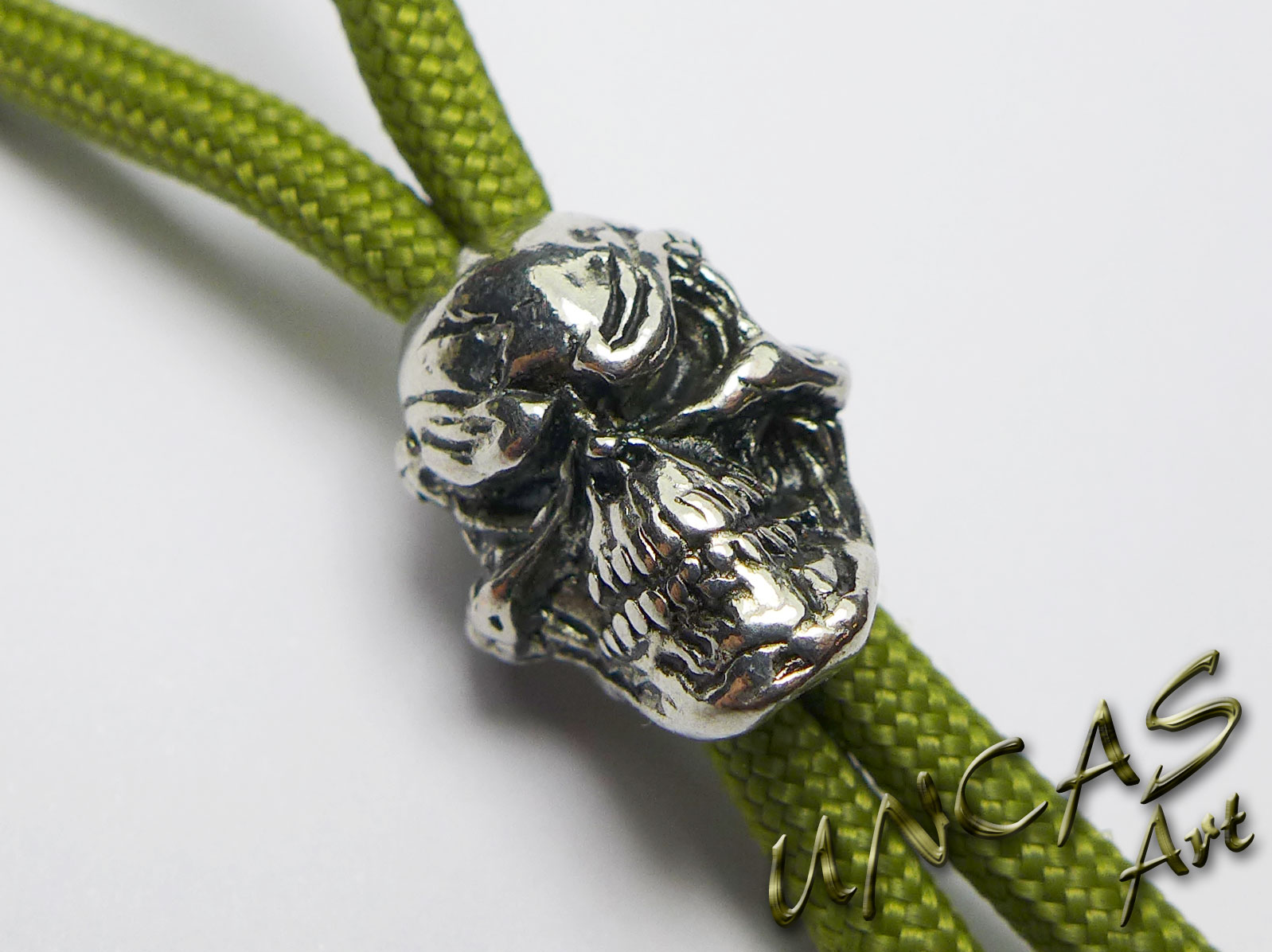 Grins Skull Metall Totenkopf Perle Beads für Paracord Lanyard Keychains 