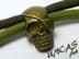 Bild von one Eye Skull Bronze Metall Totenkopf Pirat * Beads für Paracord 