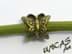 Bild von Schmetterling Falter Bronze Metall Beads für Paracord Lanyard Keychains