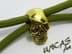 Bild von one Eye Skull Gold Metall Totenkopf Pirat * Beads für Paracord 