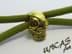 Bild von one Eye Skull Gold Metall Totenkopf Pirat * Beads für Paracord 