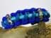 Bild von Paracord Armband SEEHORSE - electric blue / ozean / türkis hell mit Metall Seepferdchen