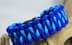 Bild von Paracord Armband DRAGON TEETH - electric blau / türkis