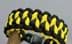 Bild von Paracord Armband DRAGON TEETH - schwarz / gelb