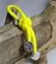 Bild von Paracord 550 Zipper Lanyard Glücksanhänger Feuerwehr Fire Dept Diamantknoten gelb