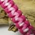 Bild von Paracord Armband CLASSIC - fuchsia / rosa pink plattern