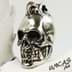 Bild von Totenkopf Irokese Punk Gothic Skull Anhänger Edelstahl - exklusives Paracord Zubehör