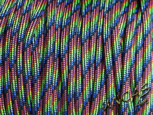 Bild von Paracord 550 Typ 3 - dark rainbow stripes