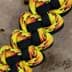 Bild von Paracord Schlüsselanhänger VIPER - exploede gelb / schwarz