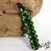 Bild von Paracord Schlüsselanhänger VIPER - gecko grün lizzard / schwarz