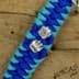 Bild von Paracord Schlüsselanhänger Lanyard Agility Hundesport Pfote * türkis - electric blue